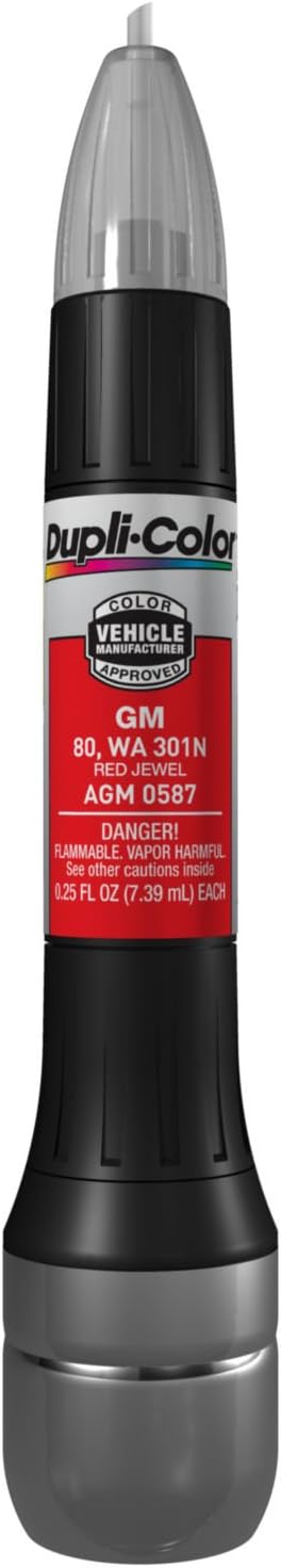 Dupli-Color AGM0587 Scratch Fix All-In-1 Exact-Match Automotive Touch-Up Paint – General Motors Red Jewel – 0.25 oz. Paint Pen