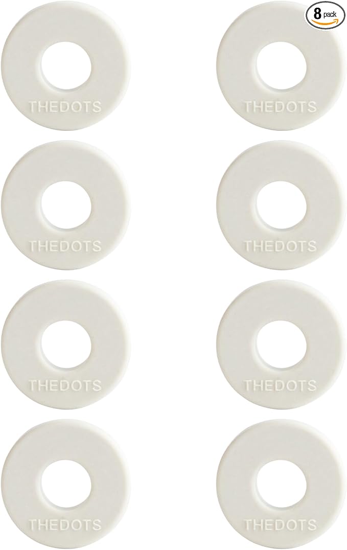 THEDOTS 8 Pack Frosted Ebony Car Air Freshener Refills, Long Lasting Scent Solid Fragrance Pads, Odor Eliminator Tablet (Clip Not Included)