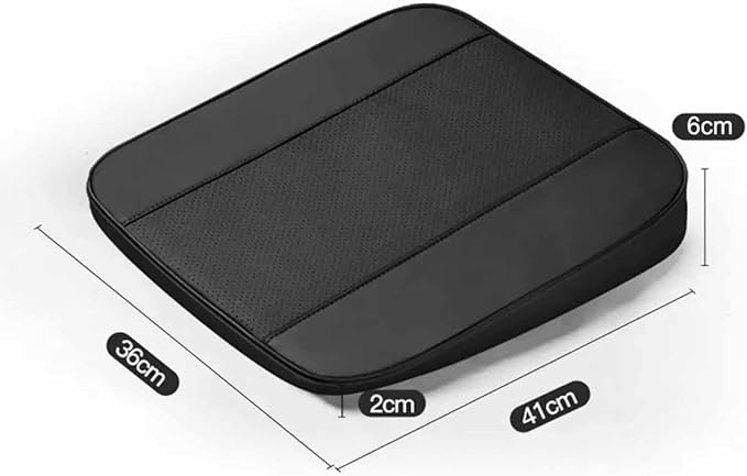 Car Seat Cushion for Ford F150(7seats) 2017-2023, Nonslip Driving Comfort and Breathable Lumbar Support Pad Sciatica and Back Pain Relief,Black-6 cm