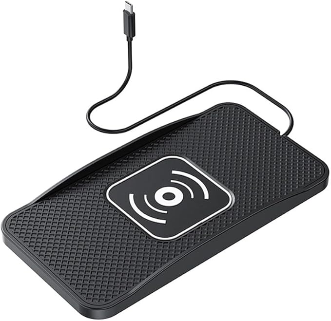 Wireless Car Charger Pad for Hyundai Tucson 2005-2026, Type-C/USB 20W Car Wireless Charger Non-Slip Phone Charging Pad Car Accessories,A 30cm Cable Type-C Plug