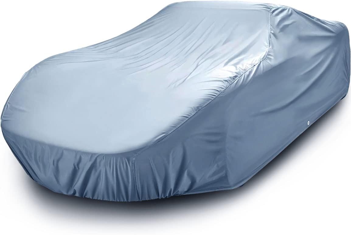 iCarCover Premium Car Cover for 1964-1977 Pontiac Lemans Wagon Heavy Duty Waterproof All-Weather Automobiles Custom Fit Indoor Outdoor UV Snow Protection Covers with Straps and Bag