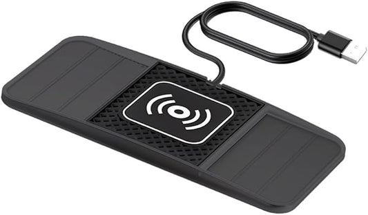 Wireless Charging Pad for Car for Kia Forte 2010-2024, DIY Trim-to-Fit Slim Non Slip Fast Charger Car Wireless Charging Pad 30CM Cable,B 30cm USB Plug Cable