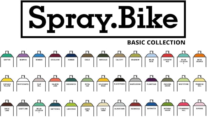 Spray.Bike Spray Paint | Designed Mainly for Bicycles | Multi-Use Acrylic Spray Paint for Metal, Plastic | High Coverage Bike Paint, 400ml, Gray's Inn