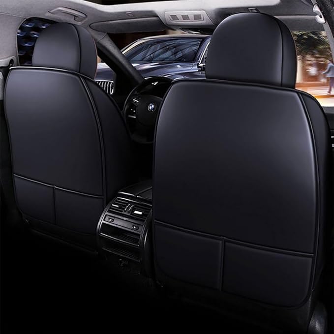 for Toyota CHR Seat Covers 2018-2026, Full Coverage Customized Car Seat Covers, Premium Leather Waterproof Stain-Resistant Easy to Install (Luxury 2 Seats, Black&Coffee)