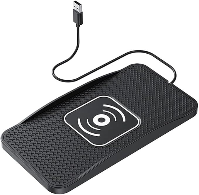 Wireless Car Charger Pad for Nissan Titan 2004-2024, Type-C/USB 20W Car Wireless Charger Non-Slip Phone Charging Pad Car Accessories,B 30cm Cable USB Plug