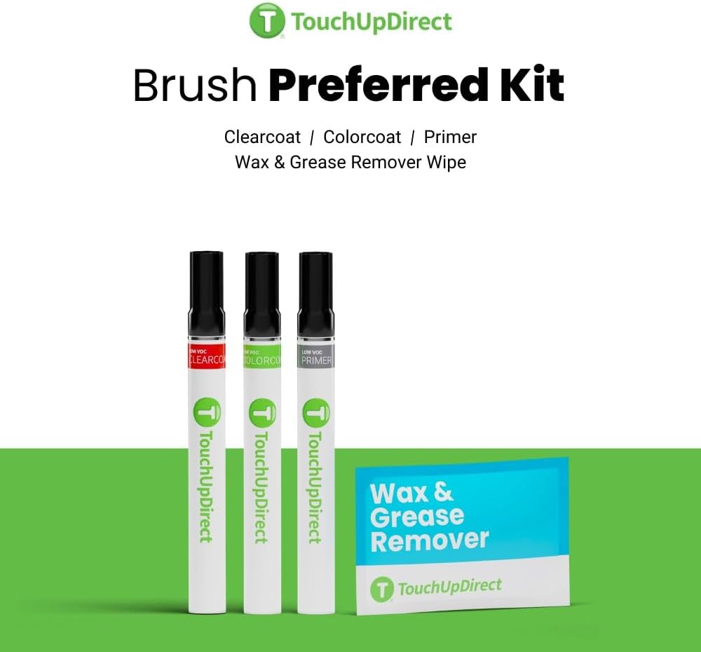 TouchUpDirect D09 Refraction Compatible with Toyota Exact Match Touch Up Paint Brush - Preferred Kit