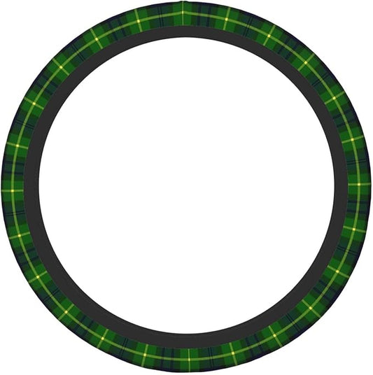 Thickened Elastic Steering Wheel Cover, Gordon Scottish Plaid Printed Tartan Ultra, Soft, Breathable, Fit for Cars, SUVs, Trucks, Stylish Comfortable Grip