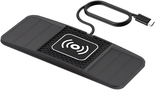 Wireless Charging Pad for Car for Kia Forte 2010-2024, DIY Trim-to-Fit Slim Non Slip Fast Charger Car Wireless Charging Pad 30CM Cable,A&30cm Type-C Plug Cable