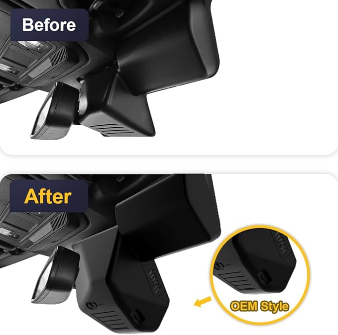 Fitcamx Front 2160P+Rear 1080P Dash Cam Adapts for Ford Bronco 2025-2026 & Bronco Rapor (HD2-D8300), OEM Factory Look, 2 Way HD Video, WiFi & APP, Loop Recording, G-Sensor, Easy to Use, 128GB Card