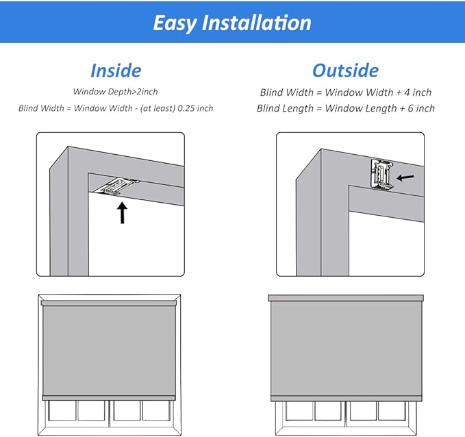 LUCKUP Light Filtering Roller Shades for Windows, Cordless Semi Sheer Solar Blinds with 5% Openness Free-Stop Window Shades for Home & Office, White 42" W x 72" L