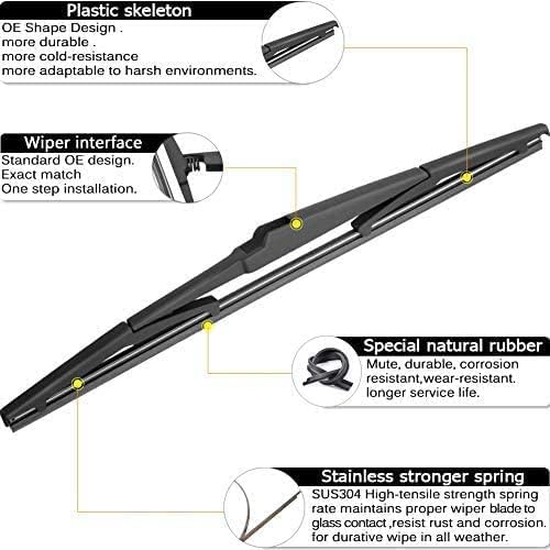 AUTOBOO 26"+17" Windshield Wipers with 14" Rear Wiper Blade Replacement for Subaru Forester 2019 2020 2021 2022 2023 2024 -Original Factory Quality (Pack of 3)