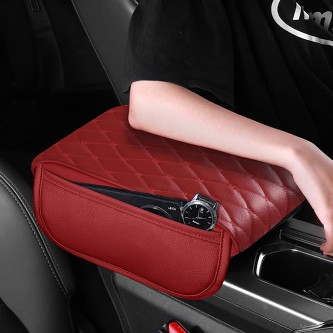 Universal Car Armrest Pad for Lexus GX J150 J120 GX 460 400 GX OR Leather Armrest Box Center Console Cover Pad Waterproof Arm Rest Protector Decor Accessories,Blue01