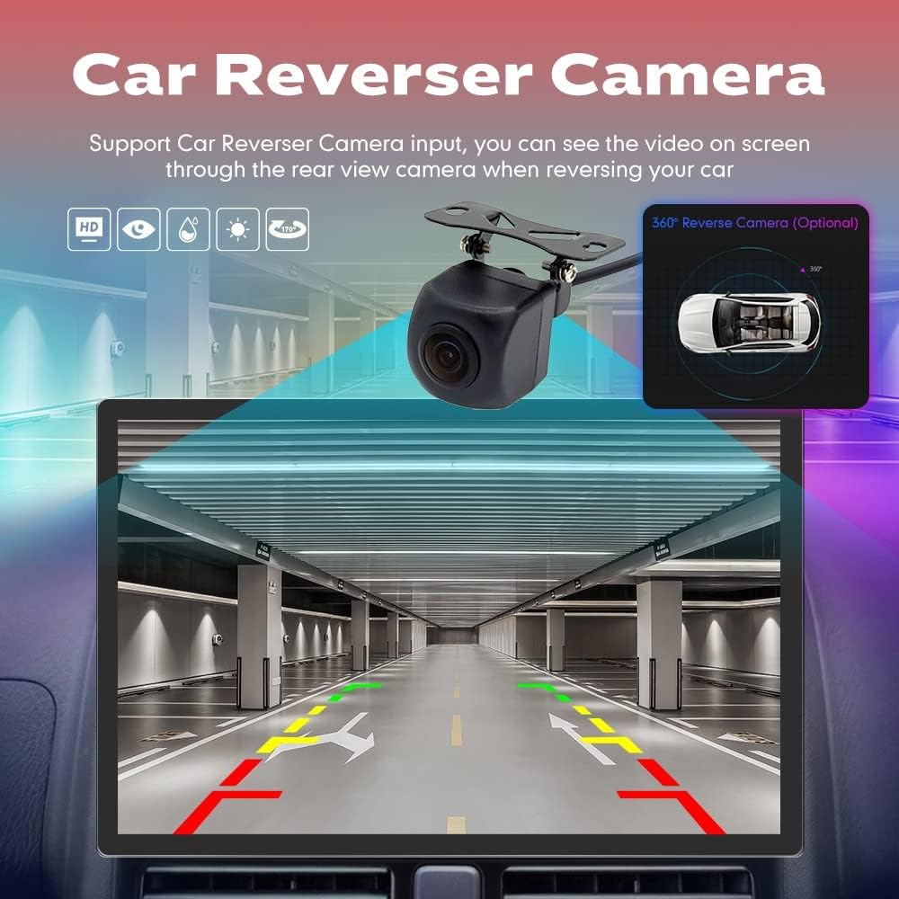 Kunfine Car CarPlay Android Auto Navigation Stereo GPS Radio Reverse Camera Display 13.1" QLED Touchscreen Headunit Tablet Pad Media Player For Peugeot 301 13-22, if Applicable Octa Core 4G+64G Silver