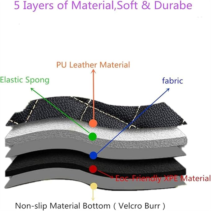 Custom Car Mats All Weather Fit Automotive Floor Mats PU Leather Protector Mat for Most Sedan, SUV, Truck Floor Mats (Black and White Side)