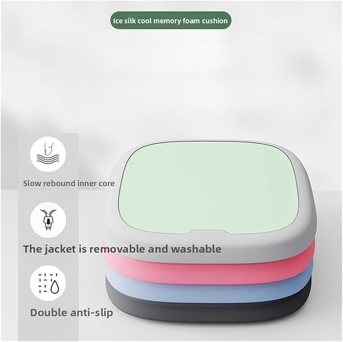 Memory Foam Car Seat Cushions with Lumbar Support - Cool and Breathable Comfort for Car and Office Seats(C,45x45cm)