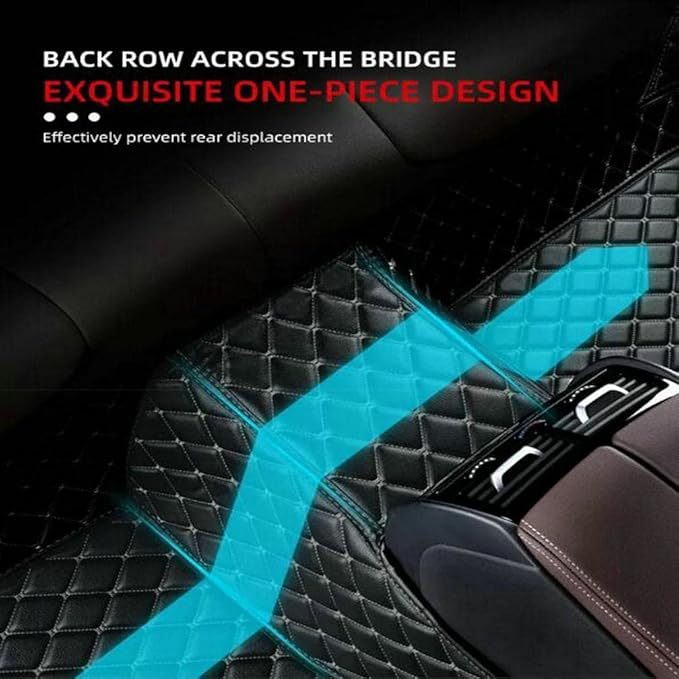 TREGOO All Weather Car Mats Custom Fit Non Slip Floor Mats for 1998-2025 Cars Personalized Leather Protection Pads Suitable for Men Women (Purple)