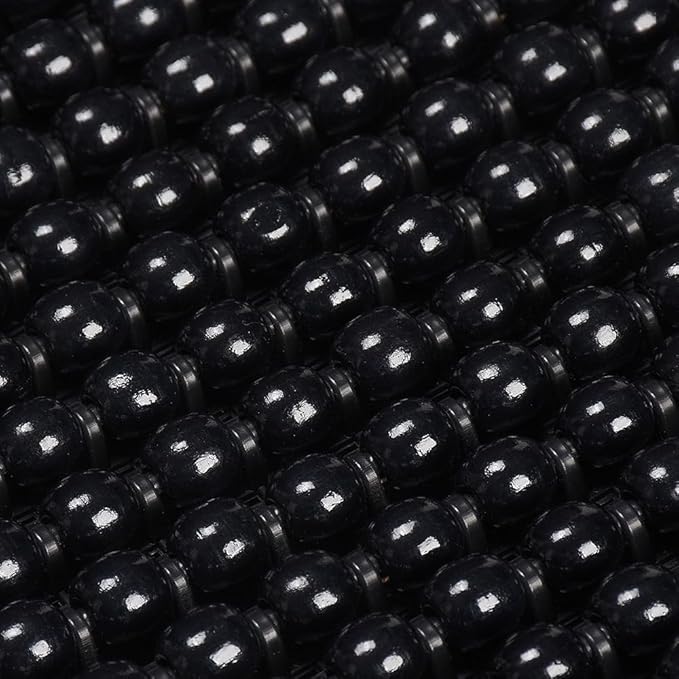 Blueshyhall Cooling Wooden Beaded Car Seat Cover Comfortable Massage Support Cushion for SUV Auto Office Home Seat Chair Black, 1 Pcs