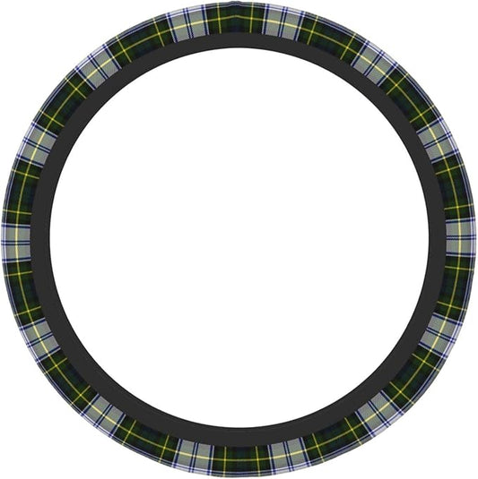 Thickened Elastic Steering Wheel Cover, Gordon Dress Tartan Plaid Ultra, Soft, Breathable, Fit for Cars, SUVs, Trucks, Stylish Comfortable Grip