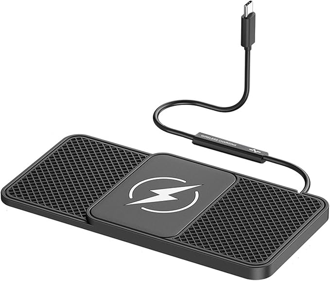 Wireless Car Phone Charger for Lexus RC 300/350/300 F SPORT/350 F Sport, Type C/USB 20W Fast Charging Pad, Non-Slip Charging Station for Travel Home Office Desk, Lightweight,Type-C
