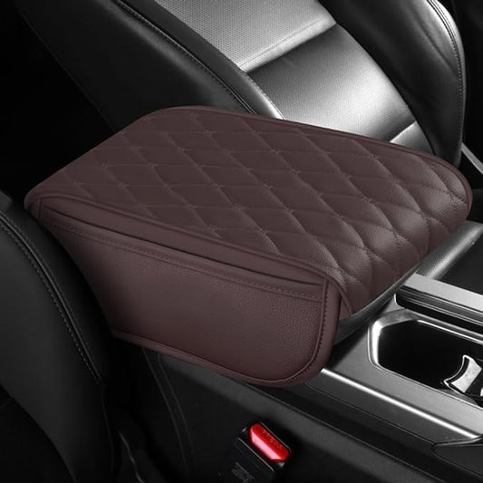 Universal Car Armrest Pad for Lexus RX|RX AL30 AL20 AL10 XU30 RX 450 350 200 270 Leather Armrest Box Center Console Cover Pad Waterproof Arm Rest Protector Decor Accessories,Brown-Normal