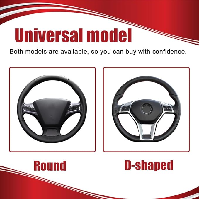 Elastic Stretch Steering Wheel Cover, Car Wheel Cover, Universal 15 Inch Car Steering Wheel Protector, Interior Accessories Microfiber Breathable Ice Silk Steering Wheel Covers for Car (Black)