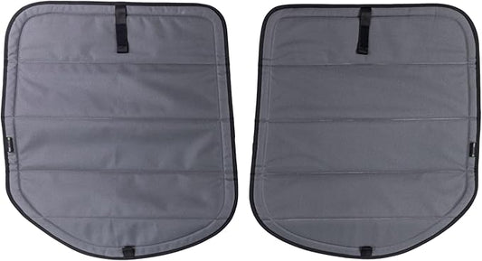 VanEssential Insulated Magnetic Blackout Rear Door Full Plastic Window Covers (Pair) Designed for Mercedes-Benz VS30 (Van Years 2019 to Current) - Charcoal Gray