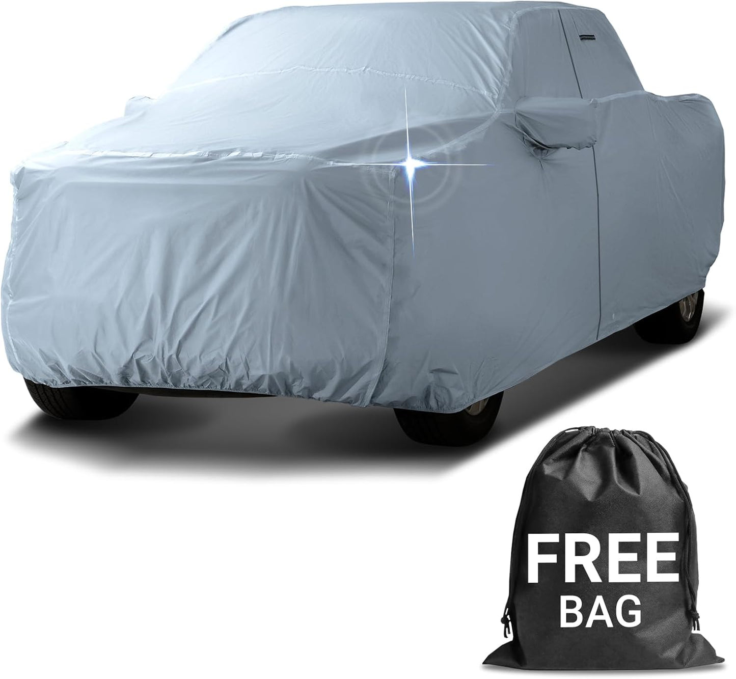 iCarCover Fits 2008-2014 Titan Crew Cab, 7.3 ft Long Bed Nissan Truck Cover Automobiles Form-Fit Padded Full Exterior Waterproof Automobiles Protection Covers