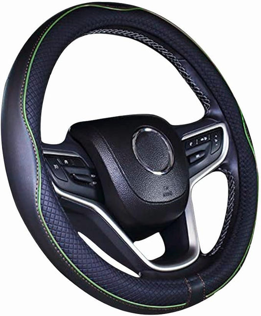 Mayco Bell Microfiber Leather Car Steering Wheel Cover (15.25''-16'', Green)