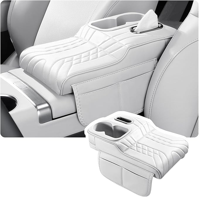 Car Armrest Cover for BMW M440i 2020 2021 2022 2023 2024 2025 2026, Center Console Cover Mat Armrest Seat Box Cover Cushion Console Pad Interior Accessories,E