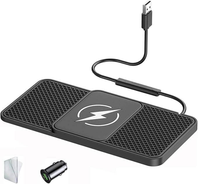 Wireless Car Charger Pad for Toyota RAV4 Hybrid (2018-2024) 5. Generation,20W Fast Wireless Phone Charger Cell Phone Cordless Charging mat,Non-Slip Phone Charging,30cm Cable USB