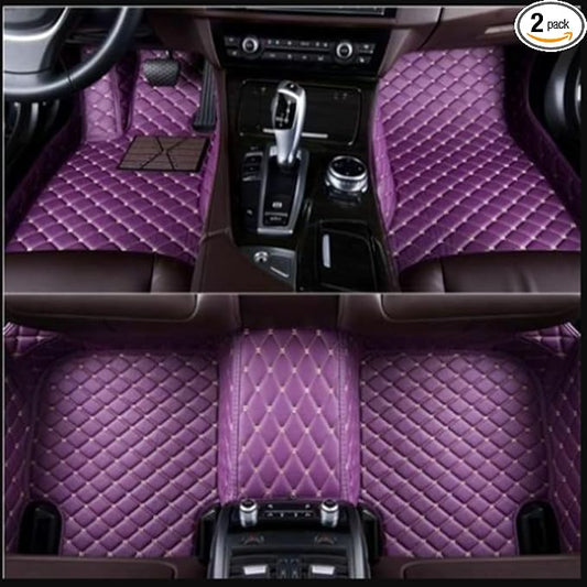 Custom Making Car Floor Mats Compatible with Audi BMW Mercedes-Benz Toyota Lexus Honda Infiniti Nissan Hyundai Kia All Models 2005-2026 (Purple)