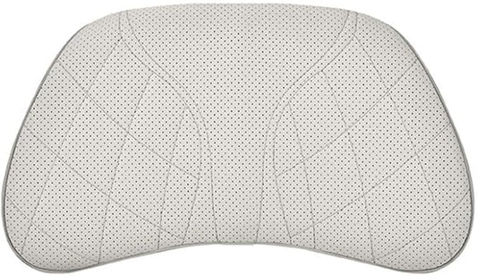for Chevy Silverado 2007 2008 2009 2010 2011 2012 2013 Leather Car Seat Headrest Lumbar Cushion, Lumbar Support Pillow for Car,for Driving Traveling Relieving Neck Fatigue,2-A Beige