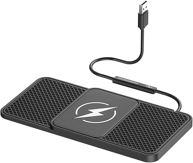 Wireless Car Phone Charger for Land Rover Range Rover Velar Range Rover P400, Type C/USB 20W Fast Charging Pad, Non-Slip Charging Station for Travel Home Office Desk, Lightweight, USB