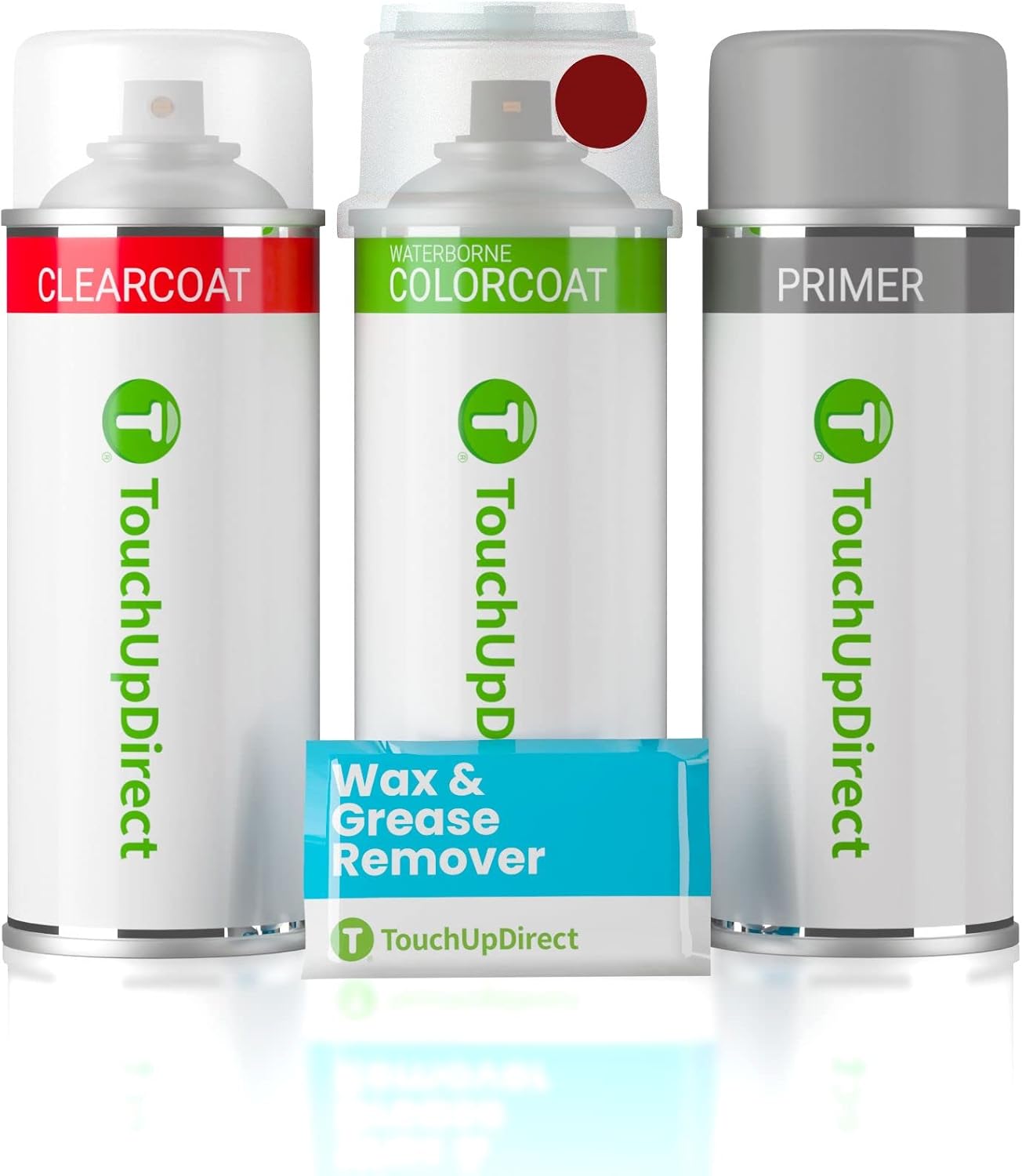 TouchUpDirect 3R3 Barcelona Red Pearl for Toyota Exact Match Touch Up Paint Aerosol - Preferred Package