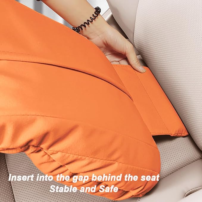Car Neck Pillow Set for BMW M5 Touring 2025, Leather Car Headrest Lumbar Support Waist Backrest Head Support Cushion,BeigeWhite