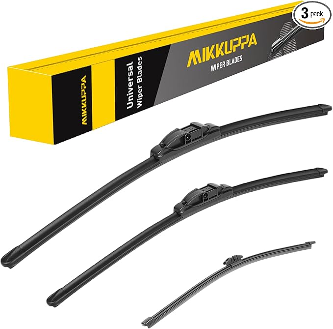 MIKKUPPA 26"+20"+13" Windshield Wipers Blades Replacement for 2011-2017 BMW X3, Side Lock Front & Rear All Season Wiper Blades Set(Pack of 3)