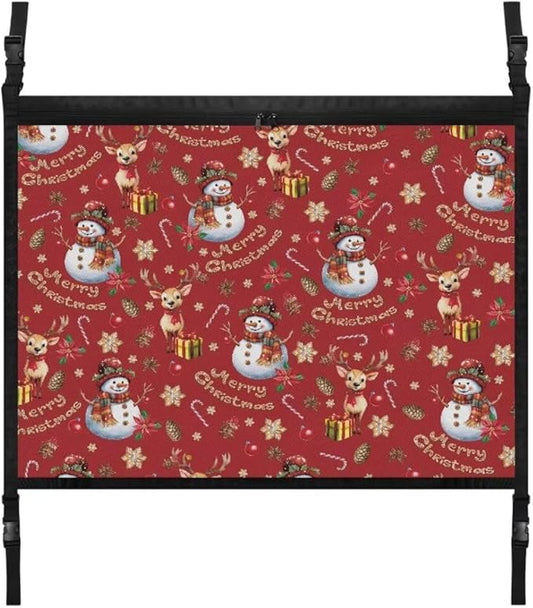 Snowflake Snowman Car Roof Storage Bag Car Seat Back Hanging Bag All Car Storage Organizers One-Size-Fits Tidy Pouch Pocket Storage for Small Items