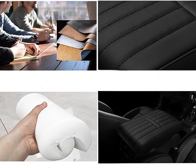 Car Armrest Pad for Lexus GX460 2014 2015 2016 2017 2018 2019 2020 2021 2022 2023 Memory Cotton Armrest Box Pad Center Console Scratch Pad Seat Box Cushion Protector,Beige