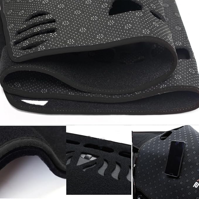 Dash Covers Mat for Jeep Wrangler JL 2018-2022,Polyester Car Dashboard Cover,Dash Board Protecter Cover,Car Dash Board Cover Pad,Black