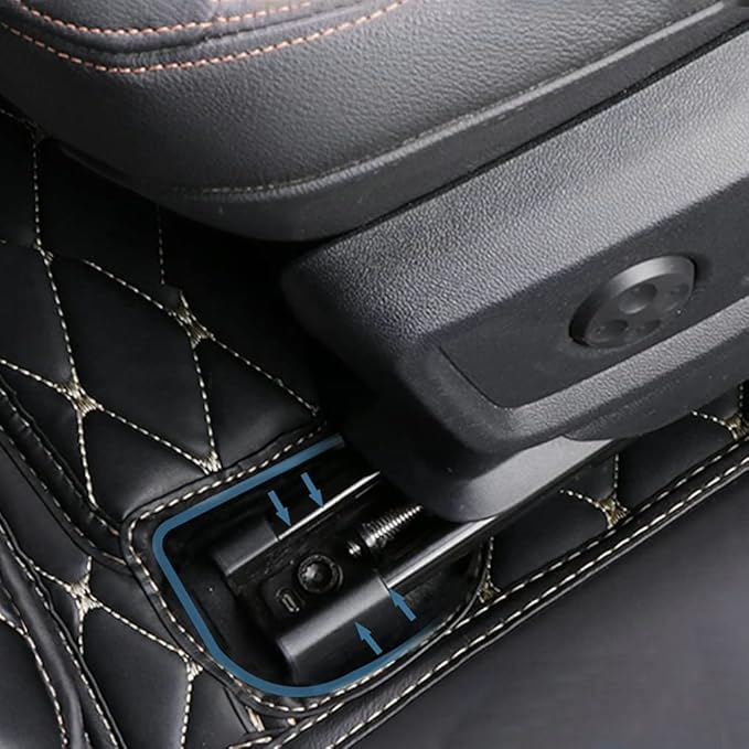 Car Floor Mats Automotive Floor Mats Vehicle Specific All Weather Protection Custom Compatible with Most of 98% Cars SUVs (Black)