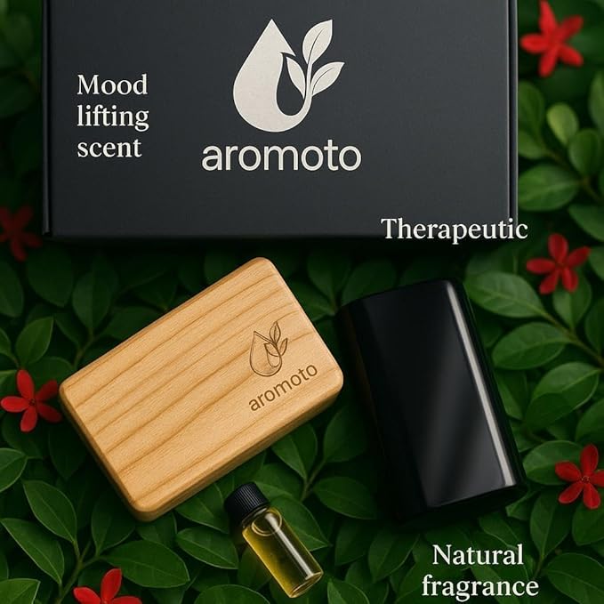 Wooden Car Air Freshener – Premium Natural Scents for Every Drive – Car Odor Eliminator (Teak)