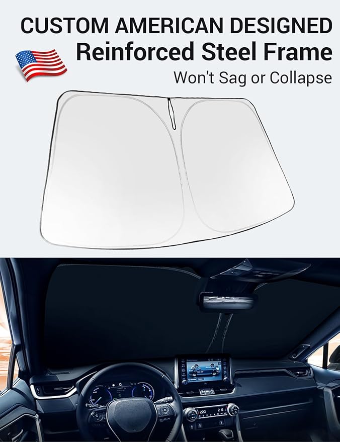 Proadsy Windshield Sun Shade for BMW X6 2020-2026 Foldable Front Sunshade Protector Sun Visor Blocks UV Rays Keep Car Cooler Accessories
