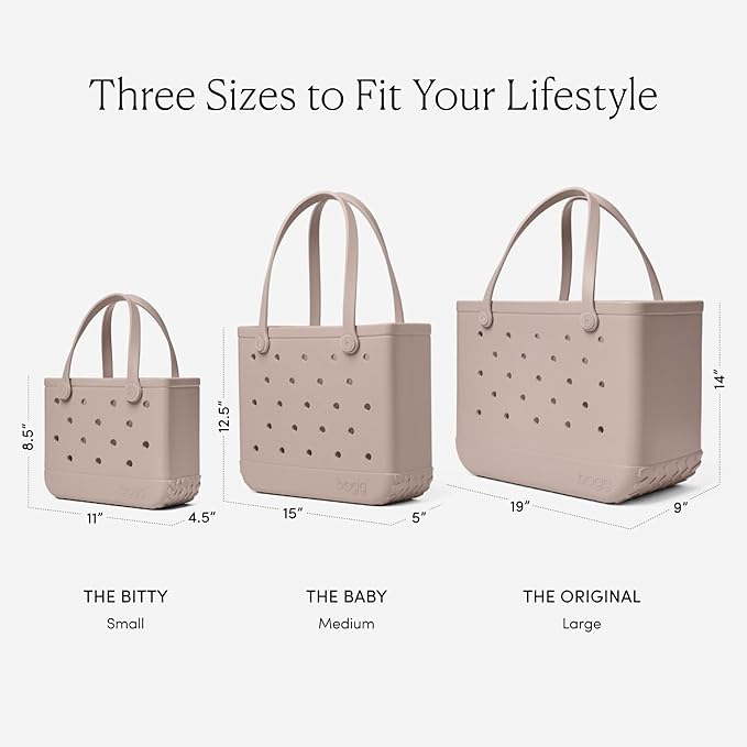 BOGG BAG Medium Tote – 15” x 12.5” x 5” – Durable, Washable, Tip-proof – Beach, Pool, Boat, Work, Sports (I Lilac You a Lot)