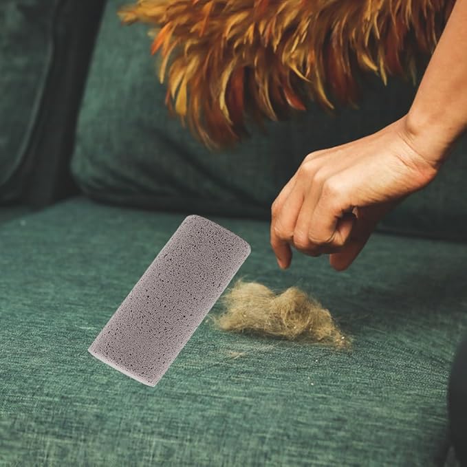 4 Pack Pet Hair Remover for Cat Hair Removal, Pet Fur Remover Pumice Stone for Dog Hair Removal, Remove Dog Cat Hair Quickly from Carpet, Furniture, Car, Bedding and Clothing