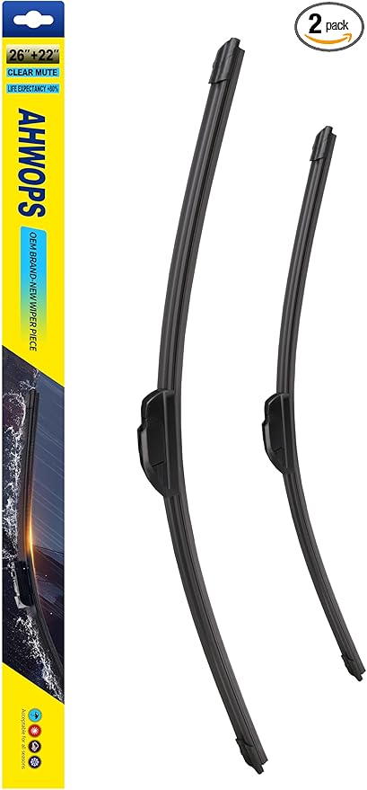 OEM All Season Wiper Blades for 05-21 Honda Odyssey,06-09 Honda Civic,09-15 Toyota Venza,07-15 Lexus RX350 RX450h Wiper Blades, Genuine Replacement (26 inch + 22 inch) For My Car