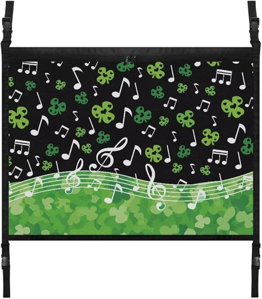 Musical St.Patrick Day Car Roof Storage Bag Car Organizer for Car Seat All Car Storage Organizer One-Size-Fits Car Travel Accessories