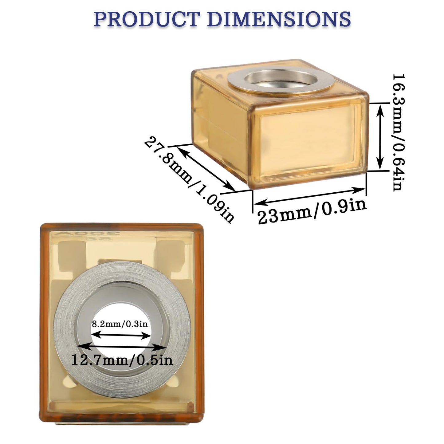 MRBF Terminal Fuse Block 80 AMP Marine Rated Battery Fuse 58V DC Max IP66 Waterproof Fuse Holder 80A