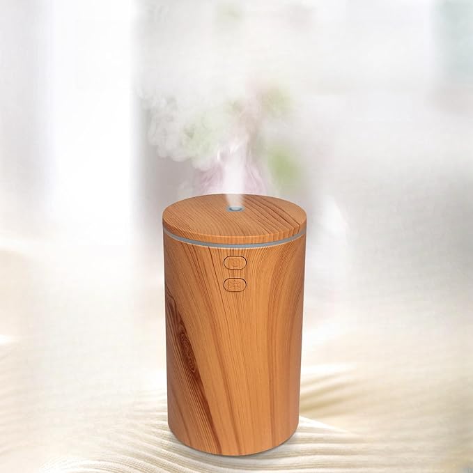 USB car Aromatherapy Machine, air humidifier, ultrasonic Aromatherapy Diffuser, with 7 Color LED Lights, Suitable for Cars, Offices, Travel, Family Cars (Black)
