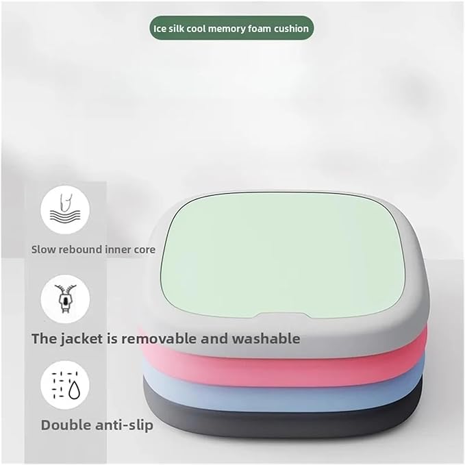 Memory Foam Car Seat Cushions with Lumbar Support - Cool and Breathable Comfort for Car and Office Use(H,45x45cm)