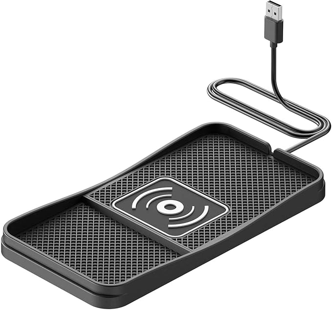 Car Wireless Charger Pad for Buick Lucerne 2006-2011, Fast Car Wireless Charging Pad for Car Center Console, Non Slip Charging Mat,1M-USB